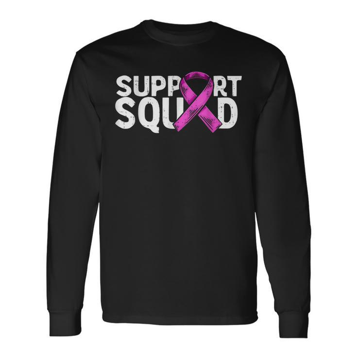Breast Cancer Support Squad Breast Cancer Awareness Long Sleeve T-Shirt