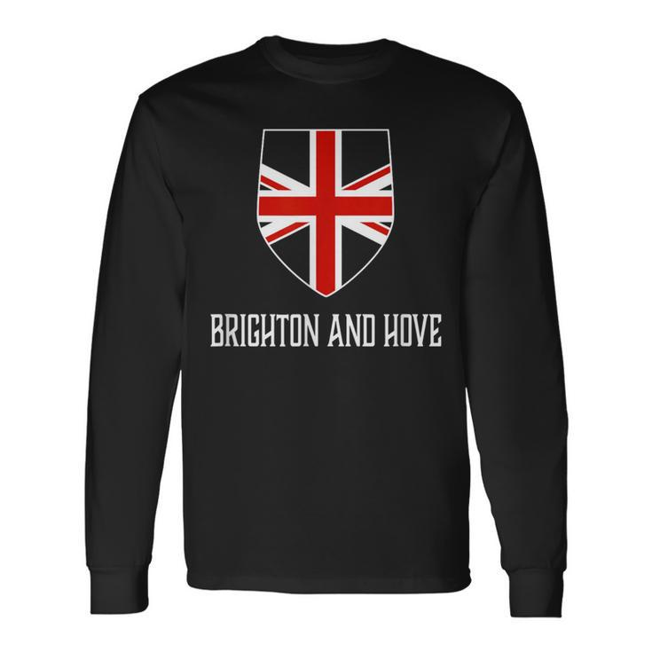 Brighton And Hove England British Union Jack Uk Long Sleeve T-Shirt