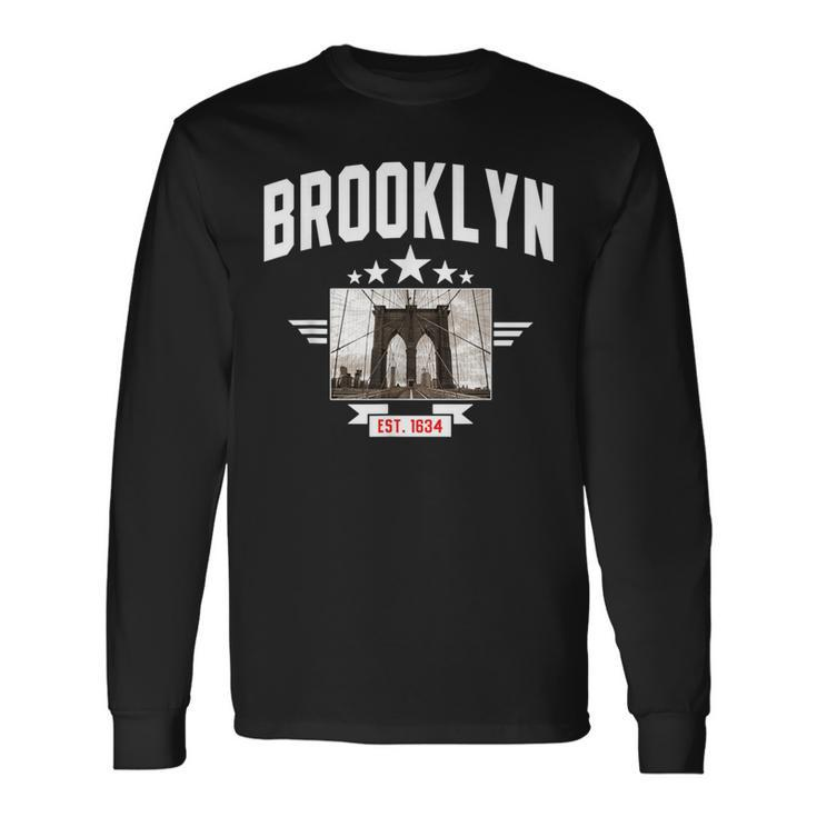 Brooklyn Bridge Pride Brooklyn Est 1634 New York Long Sleeve T-Shirt