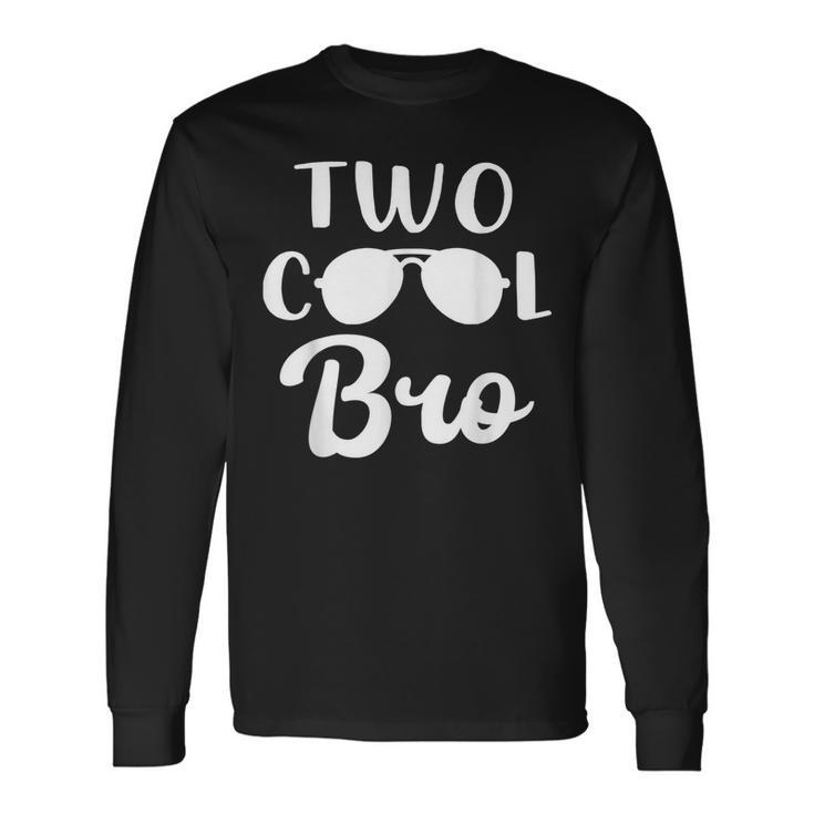 Brother Of The Birthday Boy Two Cool 2Nd Birthday Long Sleeve T-Shirt