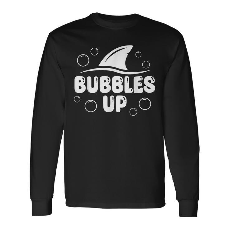 Bubbles Up Shark Bubbles Up Men's T-shirt Back Print