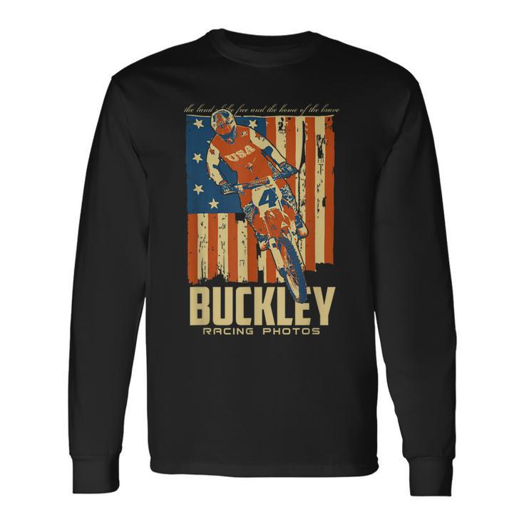 Buckley Racing Photos Buckley Old Glory 1984 Long Sleeve T-Shirt T-Shirt