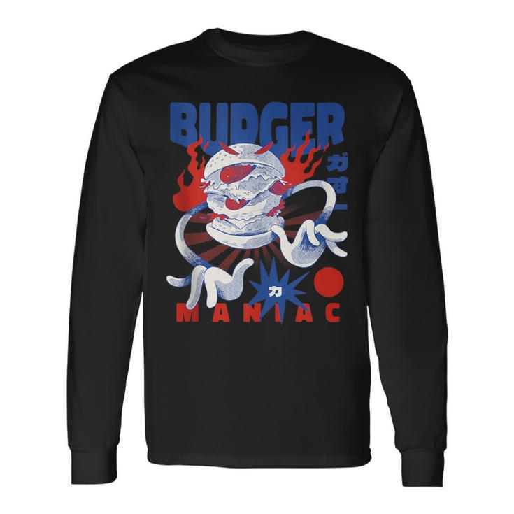 Burger-Maniac Scary Meat Long Sleeve T-Shirt T-Shirt