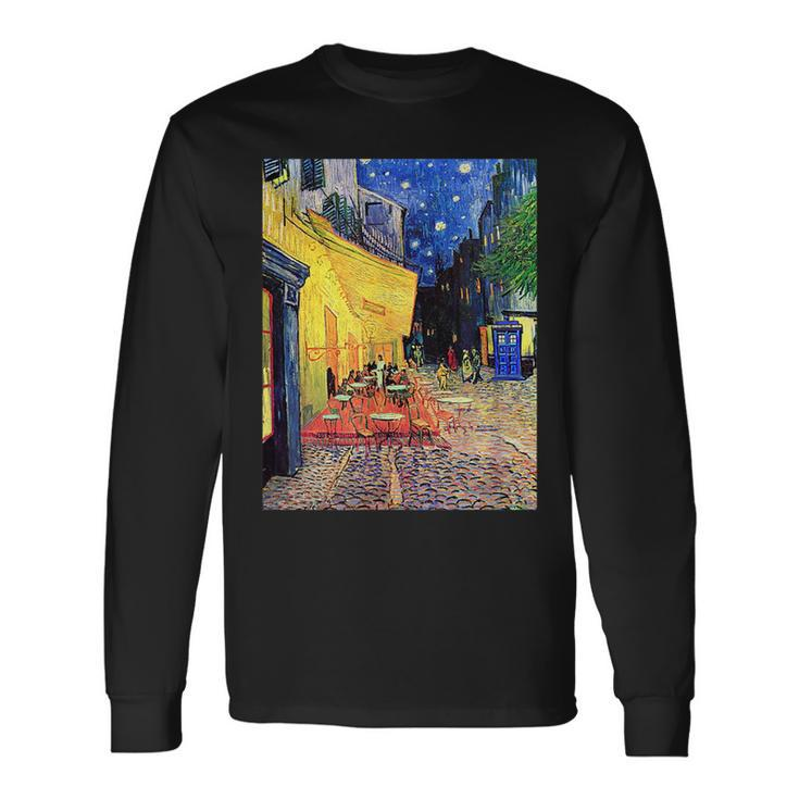 Cafe Terrace At Night Doctor Visit Long Sleeve T-Shirt