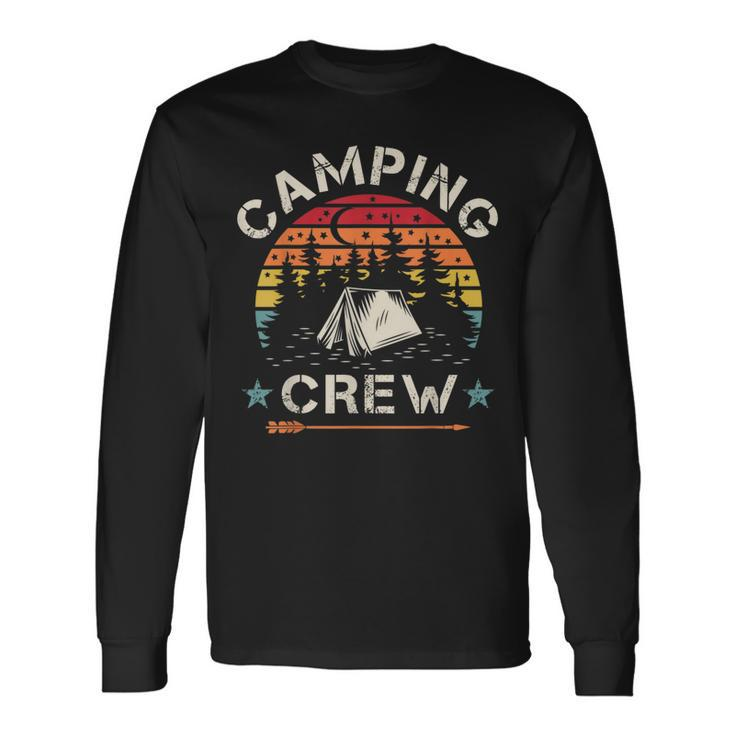 Camping Crew Retro Camper Long Sleeve T-Shirt