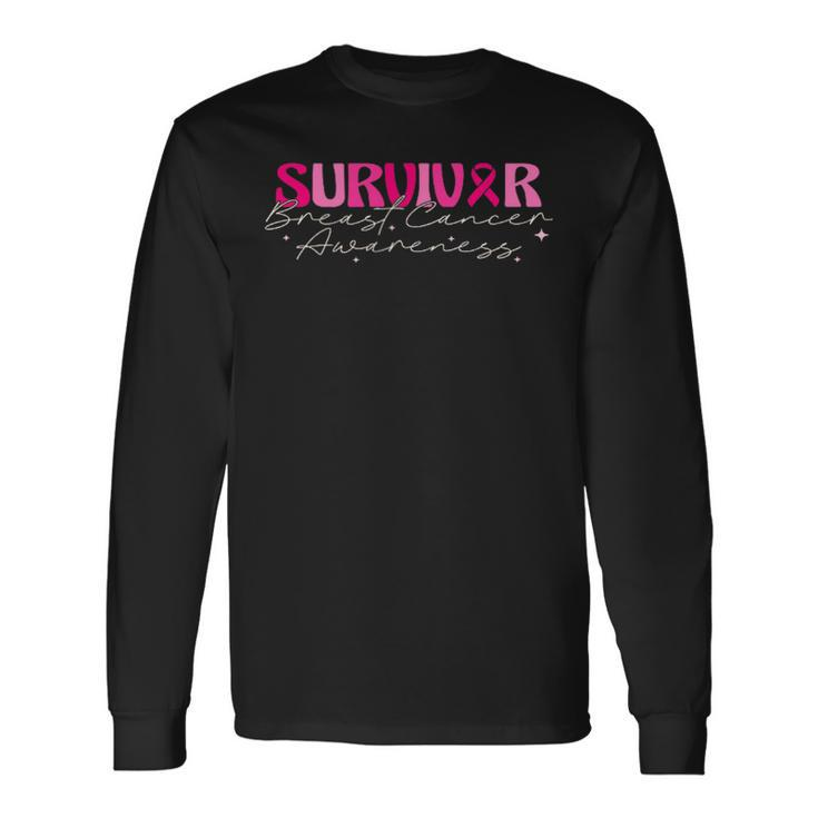 In My Cancer Free Era Breast Cancer Awareness Survivor Long Sleeve T-Shirt