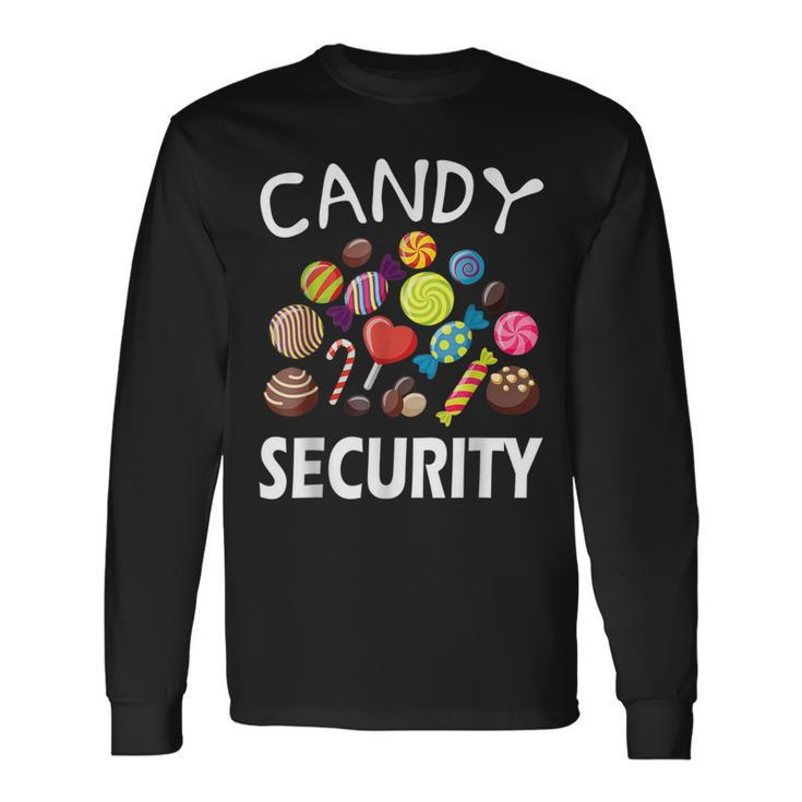 Candy Security Halloween Costume Party T Long Sleeve T-Shirt