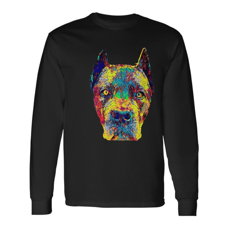 Cane Corso Dog Italian Mastiff Head Long Sleeve T-Shirt T-Shirt