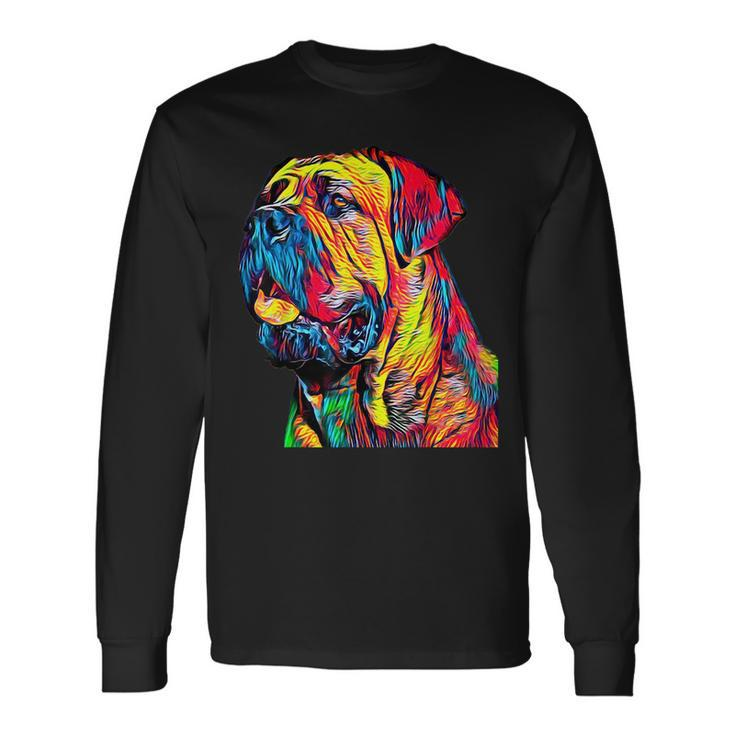 Cane Corso Italian Mastiff Dog Head Long Sleeve T-Shirt T-Shirt