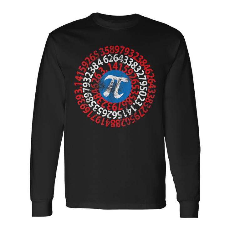 Captain Pi 314 Nerdy Geeky Nerd Geek Math Student Long Sleeve T-Shirt Gifts ideas