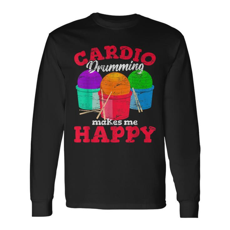 Cardio Drumming Squad Workout Gym Fitness Class Exercise Long Sleeve T-Shirt T-Shirt