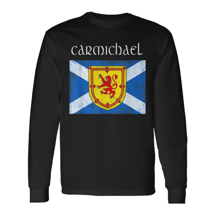Carmichael Scottish Clan Name Scotland Flag Festival Long Sleeve T-Shirt
