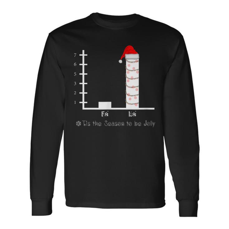 Carol Bar Graph Music Lovers Ugly Christmas Sweater Long Sleeve T-Shirt