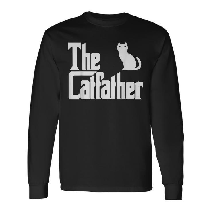The Catfather Fathers Day Cat Dad Pet Owner Long Sleeve T-Shirt T-Shirt Gifts ideas