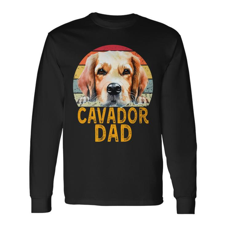 Cavador Dog Dad Retro Vintage My Dogs Are My Cardio Long Sleeve T-Shirt