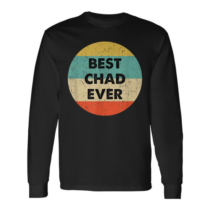 Chad Name Long Sleeve T-Shirt