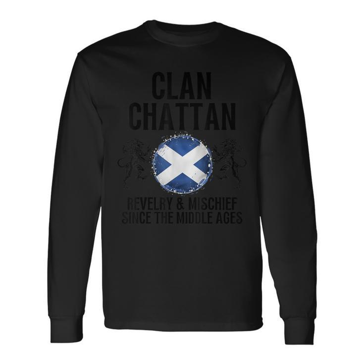 Chattan Clan Scottish Family Name Scotland Heraldry Long Sleeve T-Shirt