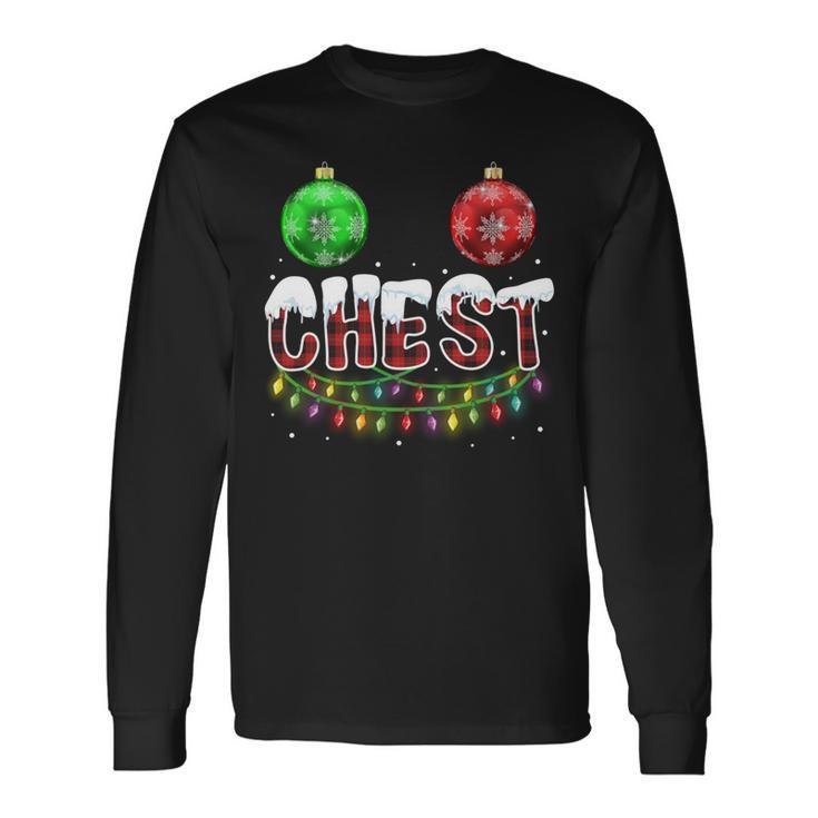 Chest Nuts Christmas Matching Couple Chestnuts Long Sleeve T-Shirt Gifts ideas