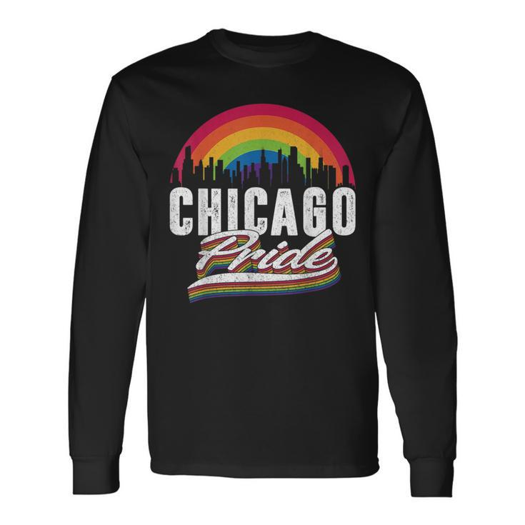 Chicago Illinois Lgbt Lesbian Gay Bisexual Lgbtq Pride Long Sleeve T-Shirt T-Shirt
