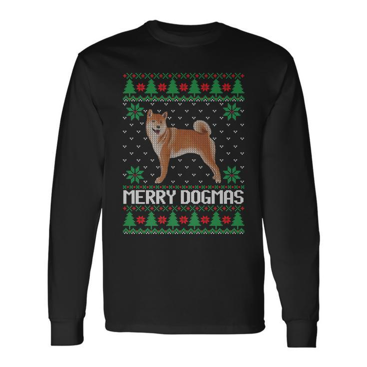 Christmas Merry Dogmas Ugly Christmas Sweater Long Sleeve T-Shirt Gifts ideas