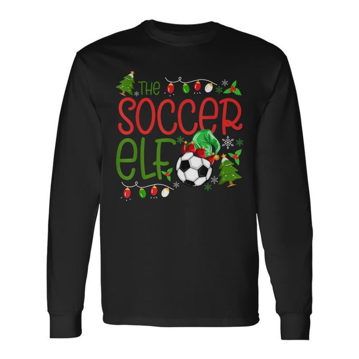 Christmas The Soccer Elf Boys Xmas Long Sleeve T-Shirt