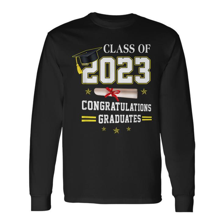 Class Of 2023 Congratulations Graduates Graduation Student Long Sleeve T-Shirt T-Shirt Gifts ideas