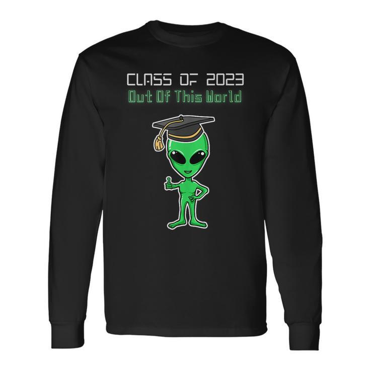 Class Of 2023 Graduation Alien Graduate Grad Sci Fi Long Sleeve T-Shirt T-Shirt