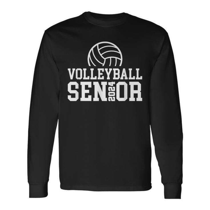 Class Of 2024 Graduation Volleyball Senior 2024 Long Sleeve T-Shirt
