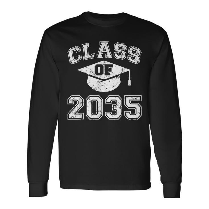 Class Of 2035 Grow With Me Graduation First Day Of School Long Sleeve T-Shirt T-Shirt