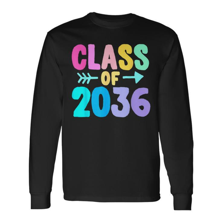 Class Of 2036 Graduation Grow With Me Long Sleeve
