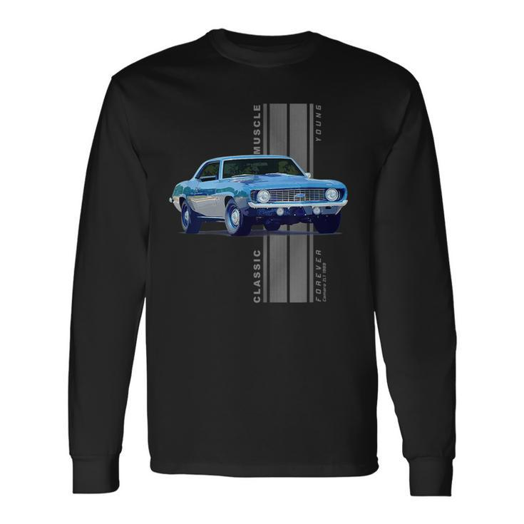 Classic American Muscle Cars Vintage Cars Long Sleeve T-Shirt