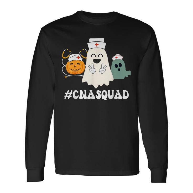 Cna Halloween Scrubs Costume As Cna Squad Matching Long Sleeve T-Shirt