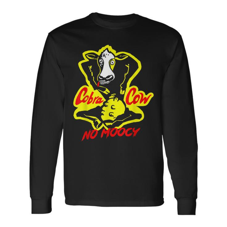 Cobra Cow No Moocy Satire Humor Long Sleeve T-Shirt