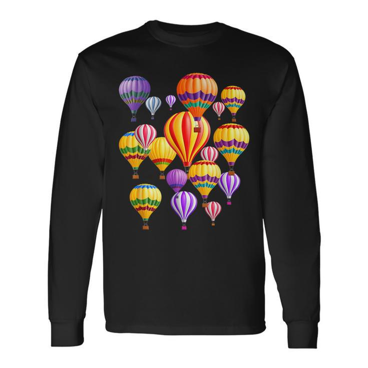 Colorful Hot Air Balloons Long Sleeve T-Shirt