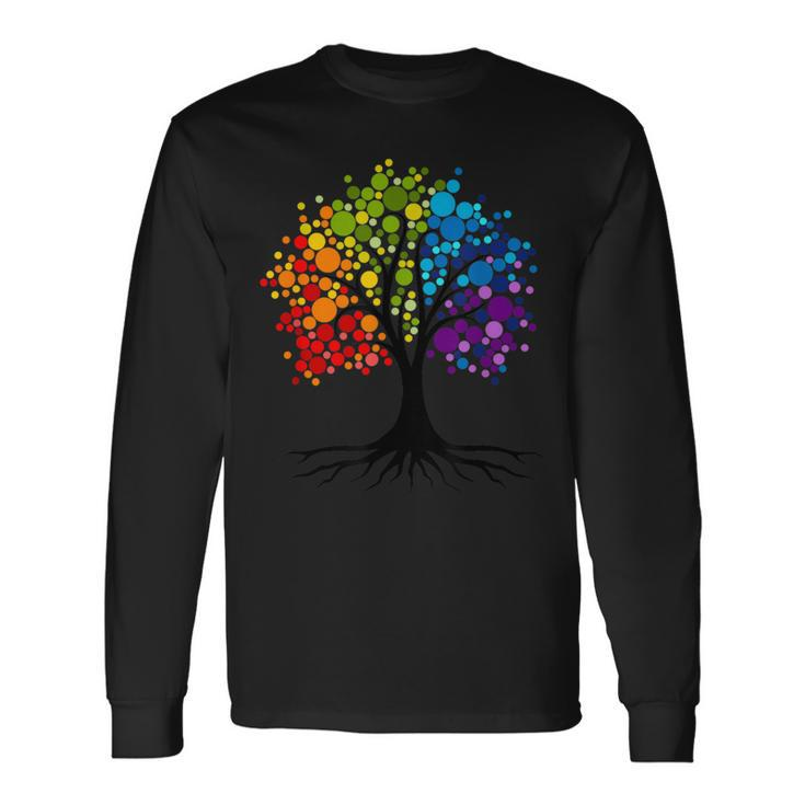 Colorful Tree Dot Day 2023 Dot Long Sleeve T-Shirt T-Shirt