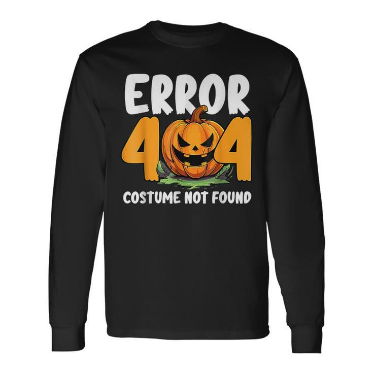 Computer Halloween Costume It Trick Or Treat Programmer Long Sleeve T-Shirt