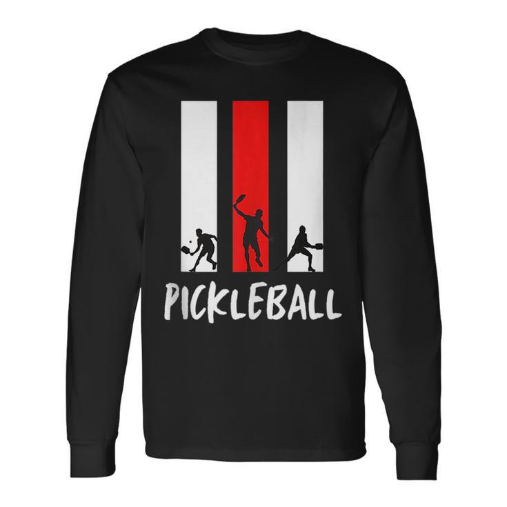 Cool Pickleball Player Dink Legend Paddle Pickler Rocker Fan Long Sleeve T-Shirt