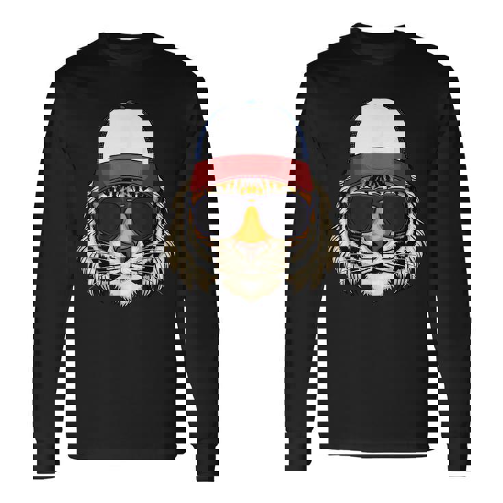 Leopard Cheetah Tiger Leopard Face Lion Cat Long Sleeve T