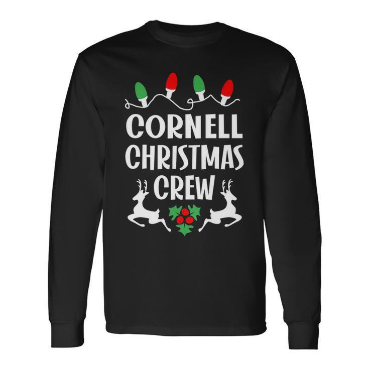 Cornell Name Christmas Crew Cornell Long Sleeve T-Shirt