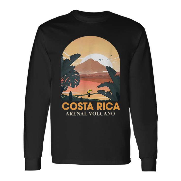 Costa Rica Arenal Volcano Travel Beach Summer Vacation Trip Long Sleeve T-Shirt