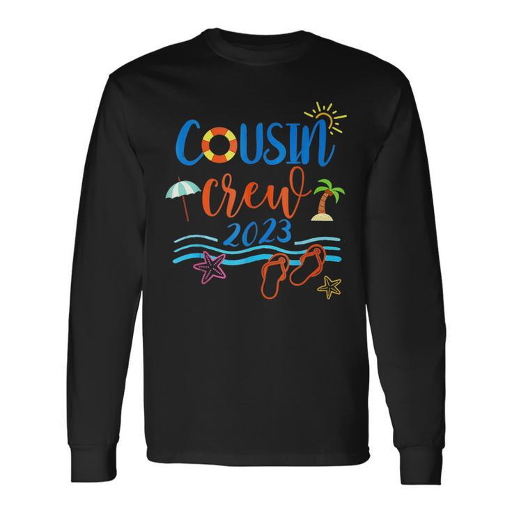 Cousin Crew 2023 Beach Vacation Matching Summer Trip Long Sleeve T-Shirt Gifts ideas