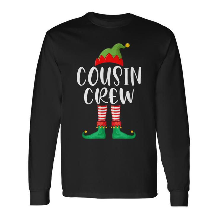 Cousin Crew Cute Xmas Elf Matching Christmas Party Long Sleeve T-Shirt