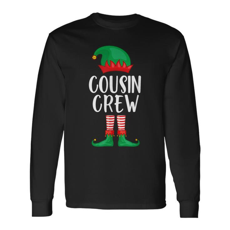 Cousin Crew Elf Christmas Party Matching Family Group Pajama Long Sleeve T-Shirt Gifts ideas