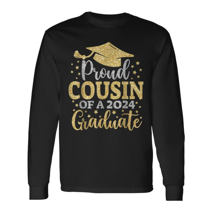 Cousin Senior 2024 Proud Cousin Of A Class Of 2024 Graduate Long Sleeve T-Shirt T-Shirt