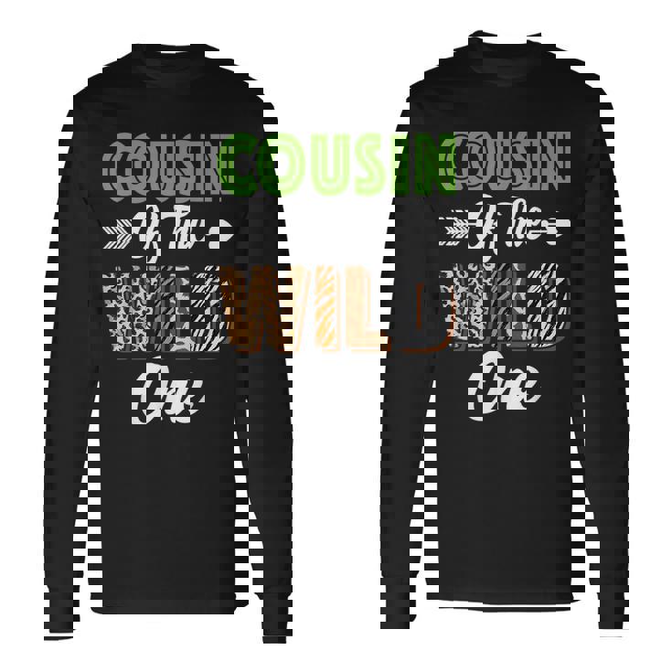 Cousin Of The Wild One Zoo Animal Birthday Safari Jungle Long Sleeve T-Shirt