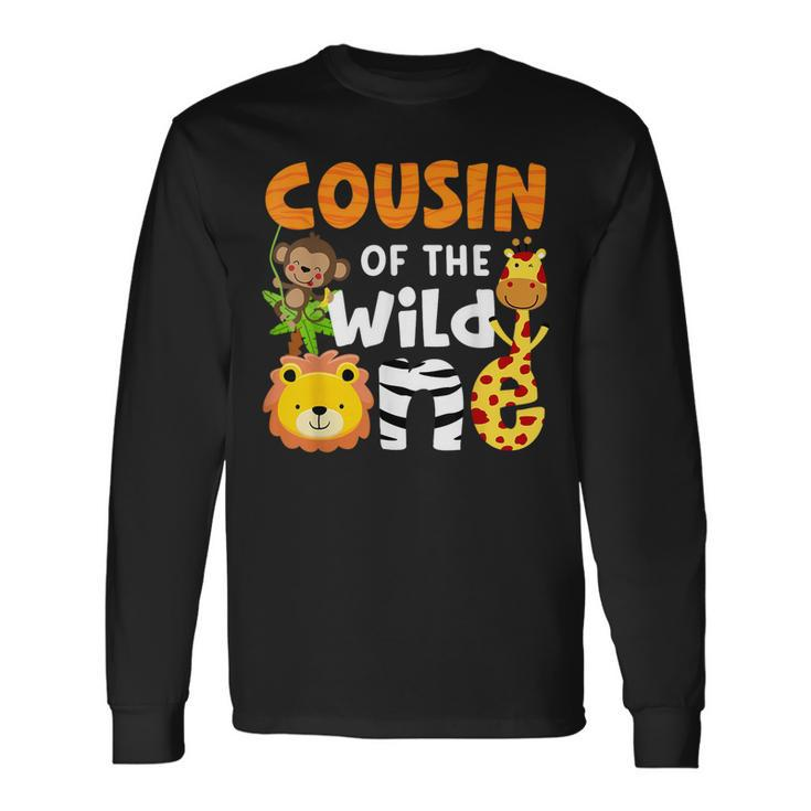 Cousin The Wild One Zoo Birthday Safari Jungle Animals Party Long Sleeve Gifts ideas