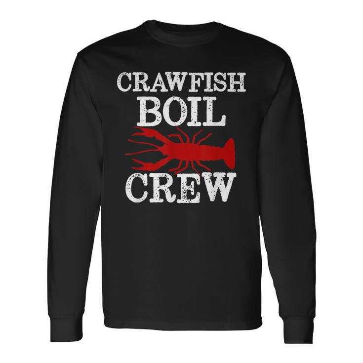 Crawfish Boil Crew Party Group Matching Crayfish New Orleans Long Sleeve T-Shirt