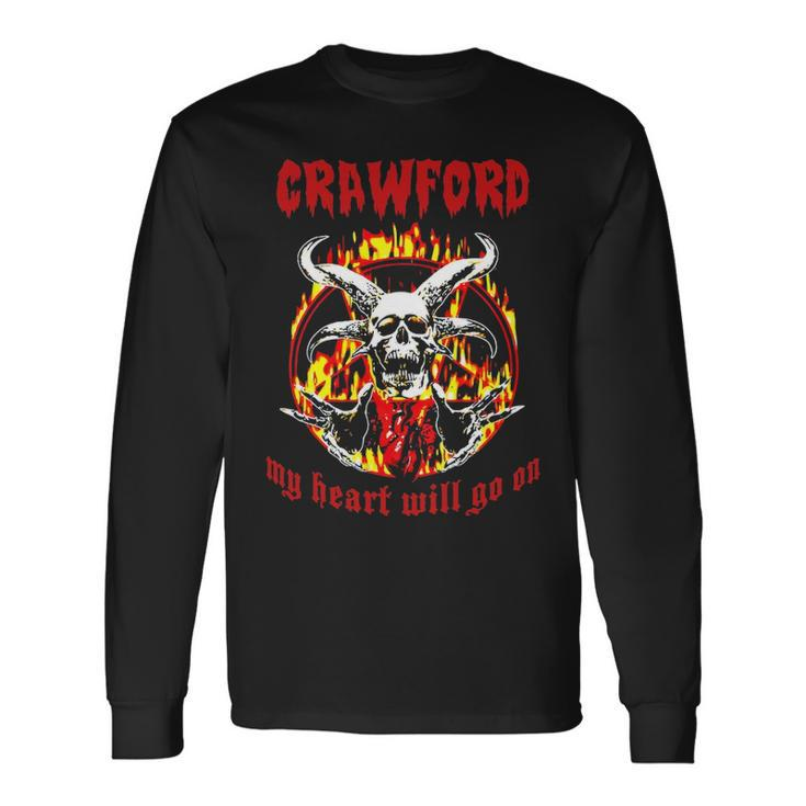 Crawford Name Crawford Name Halloween V2 Long Sleeve T-Shirt