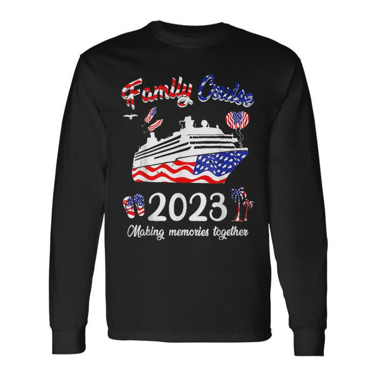 Cruise 2023 4Th Of July Cruise Ship Long Sleeve T-Shirt