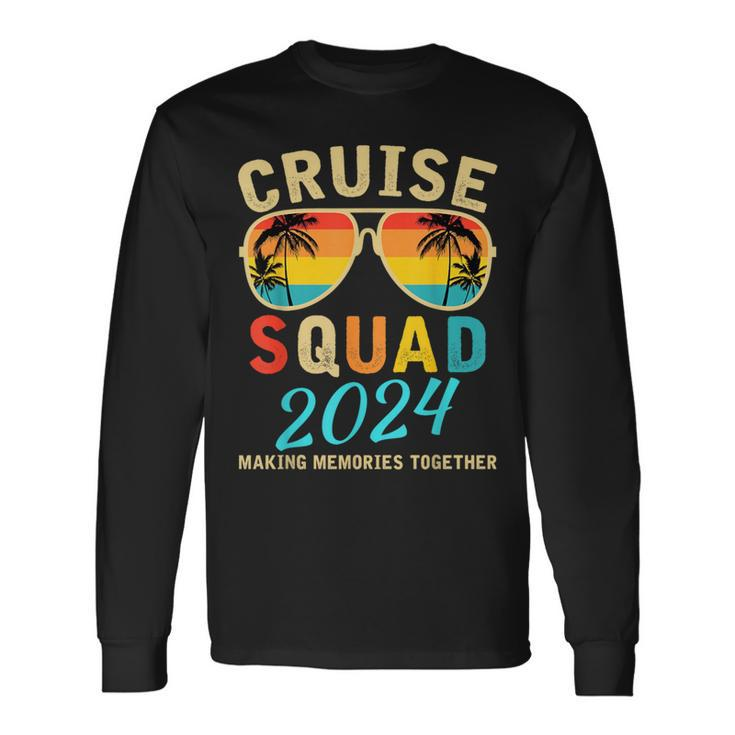 Cruise Squad 2024 Summer Vacation Matching Family Group Long Sleeve T-Shirt